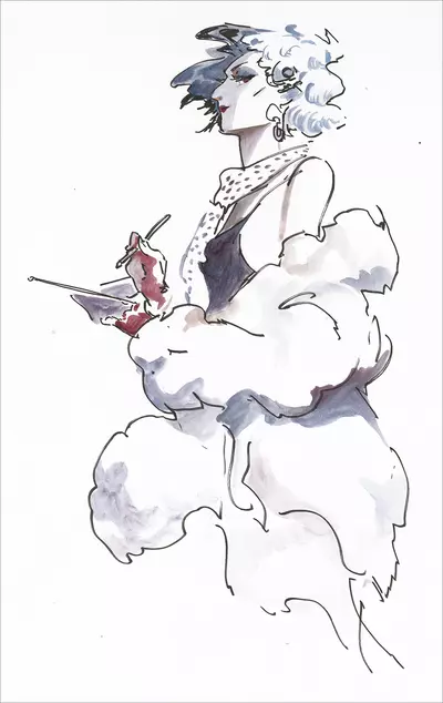 Dapper Woman Study - Unframed, Bryce Kho
