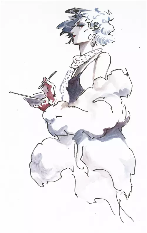 Dapper Woman Study - Unframed, Bryce Kho