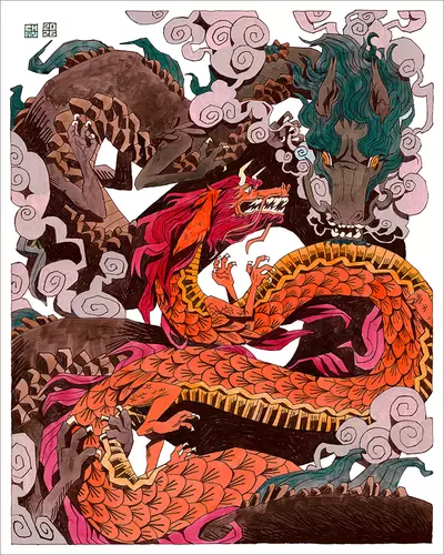 Two Dragons [PRINT], Chan