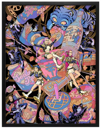 Kpop Demon Hunters (Framed Foil Print), Bryce Kho