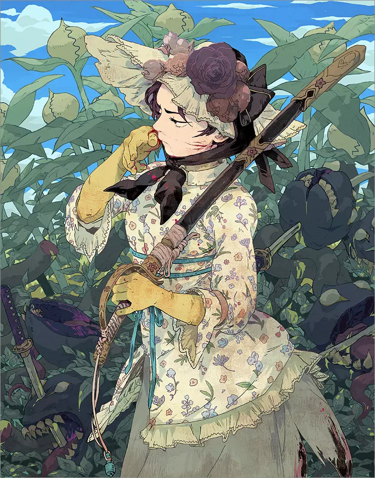 Woman with Katana [PRINT], Bryce Kho