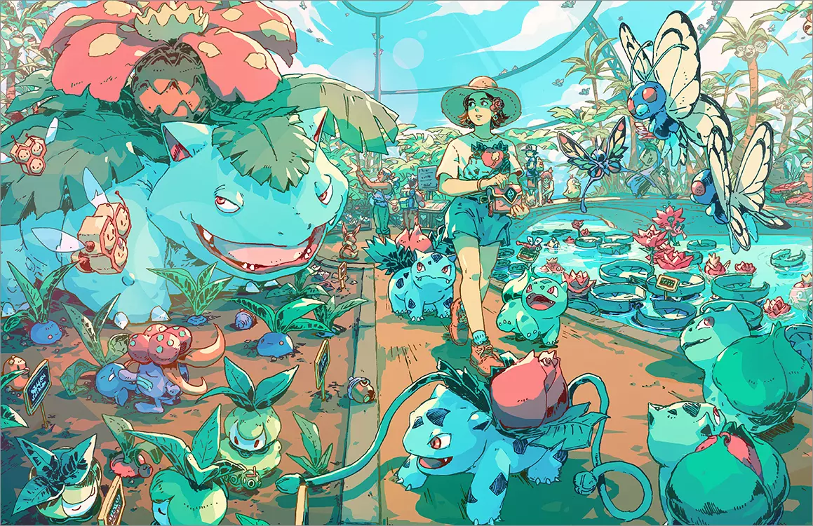 Bulba Garden [PRINT], Bryce Kho