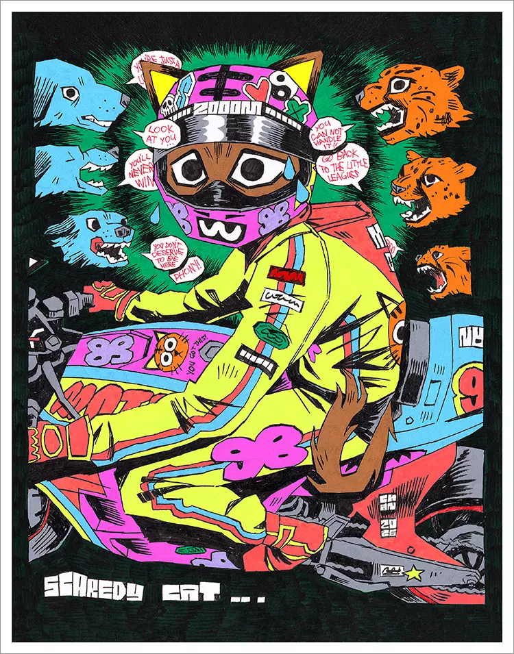 Scaredy Cat [PRINT], Chan