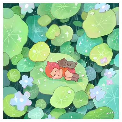 Summer Nap [PRINT], Moon Qi