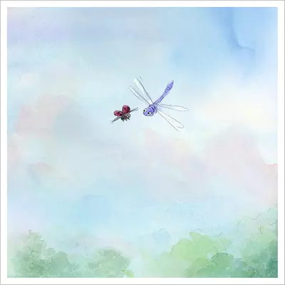 Ladybug and Dragonfly [PRINT], Alan Barillaro