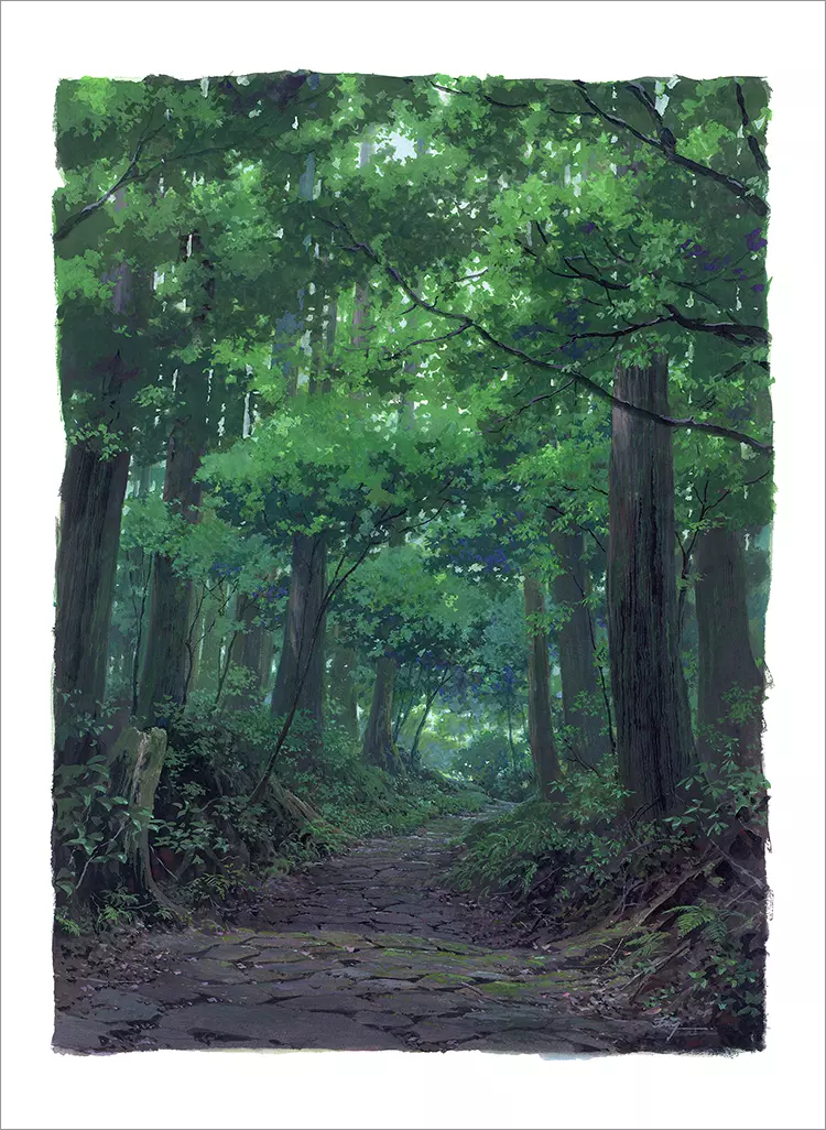 Old Hakone Highway [PRINT], Yoichi Nishikawa
