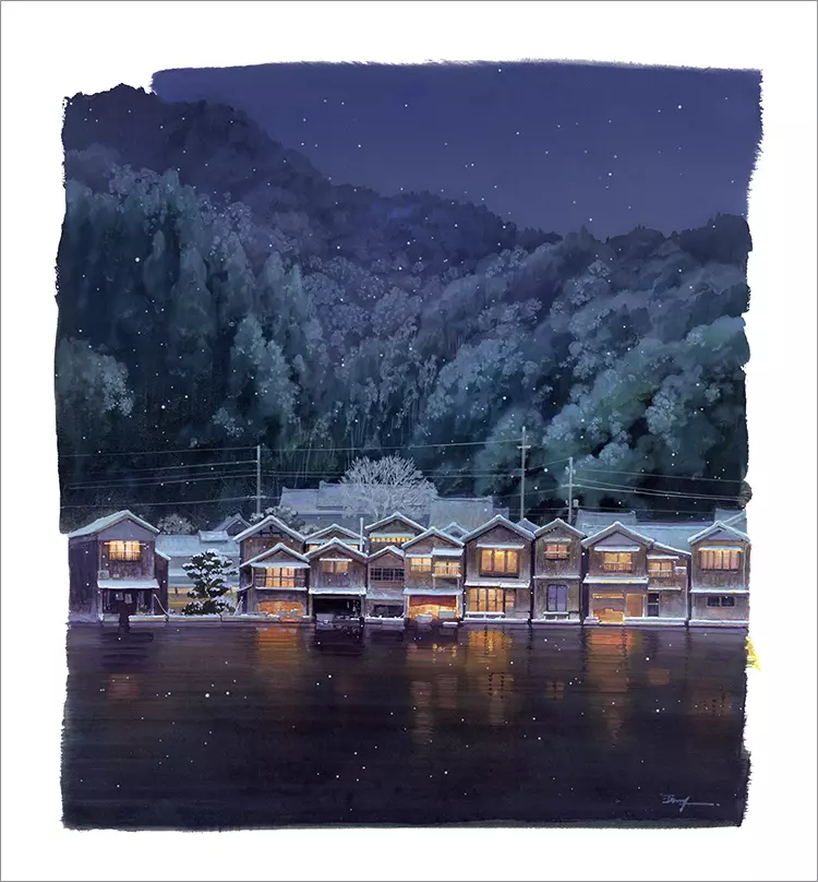 Winter in Ine [PRINT], Yoichi Nishikawa