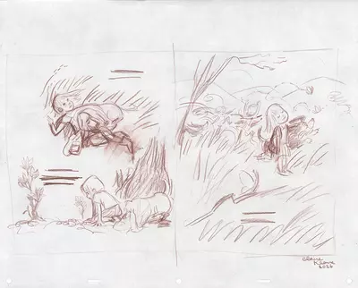 Who Are You? - Page 7 & 8 Sketch, Claire Keane