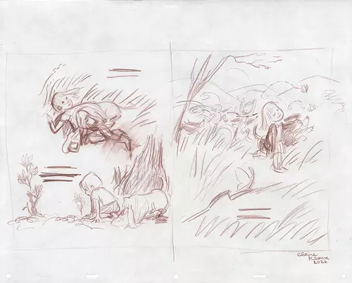 Who Are You? - Page 7 & 8 Sketch, Claire Keane