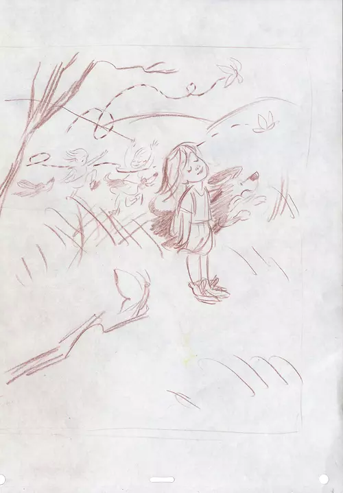 Who Are You? - Page 8 Sketch, Claire Keane
